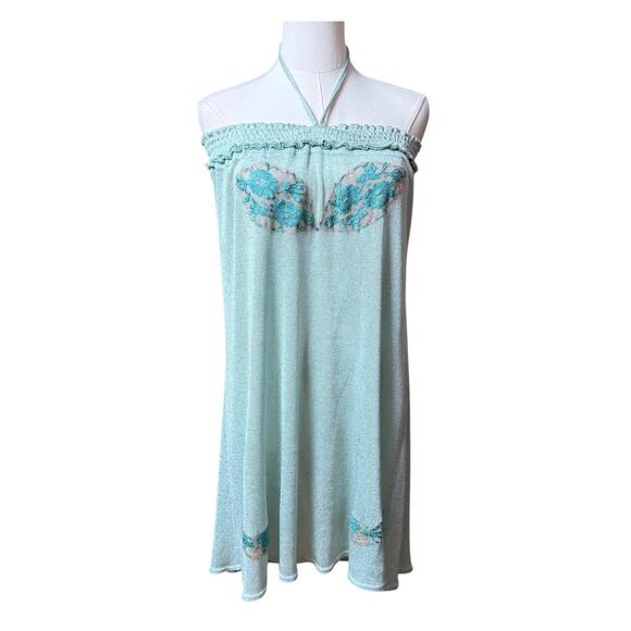 Vanita Rosa Atelier Paris St Barth Jersey Mini Dress Size Small Open Back - Picture 3 of 11